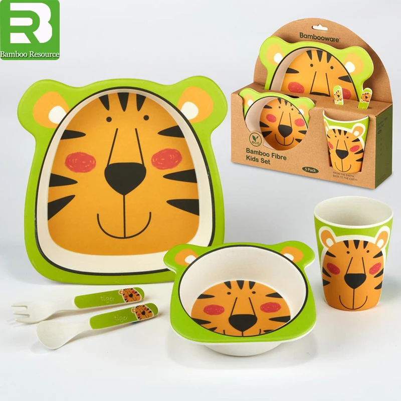 
Wholesale fashion kids dinner set custom print melamine plates 