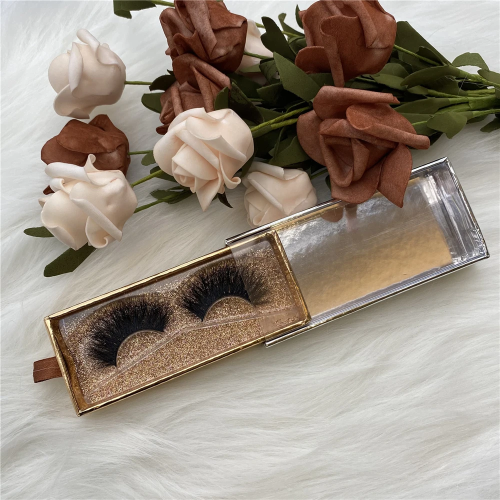 

Reusable 8D Mink Lashes Eyelashes With Pull Box