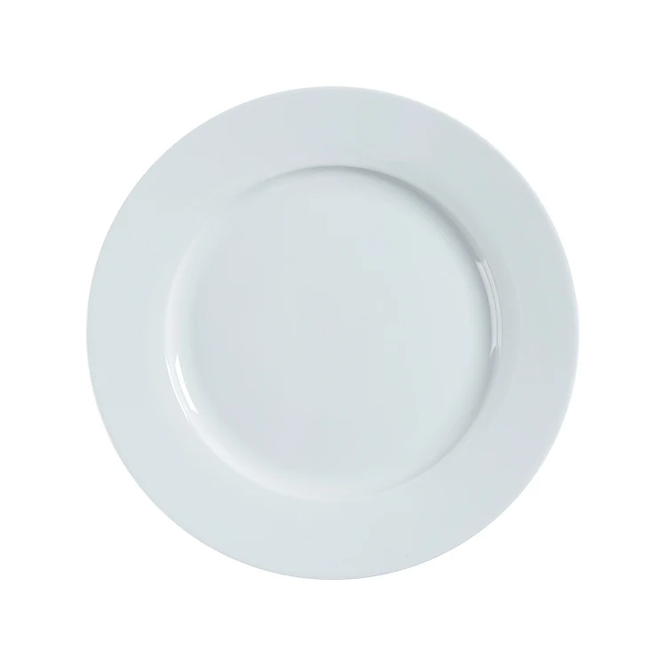 

Wholesale Ceramic White Dinner Plate Cheap Square Porcelain Dish Hotel Kitchen Plates Set Dinner Dinnerware