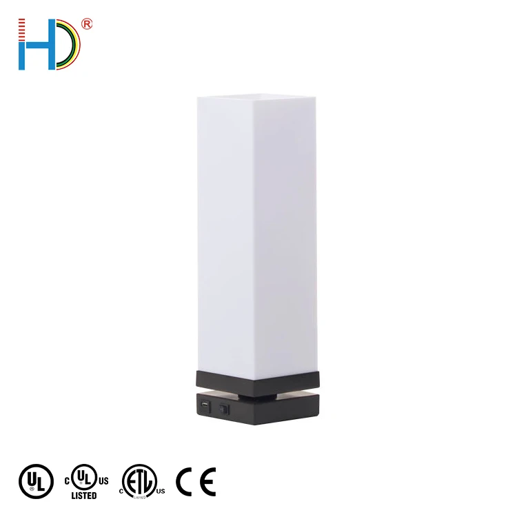 Simple Bed Side White Hotel Decorate Modern Light Pottery Bronze Finish Table Lamp