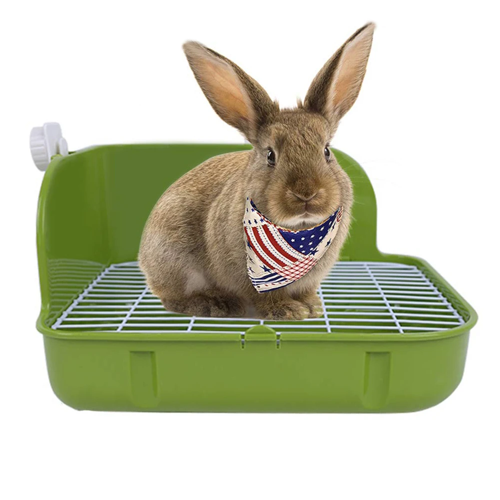 

Pet Rabbit Toilet Litter Corner Trays Clean Indoor Cat Hamster Pet Litter Training Tray For Small Animal Pets Potty Trainer