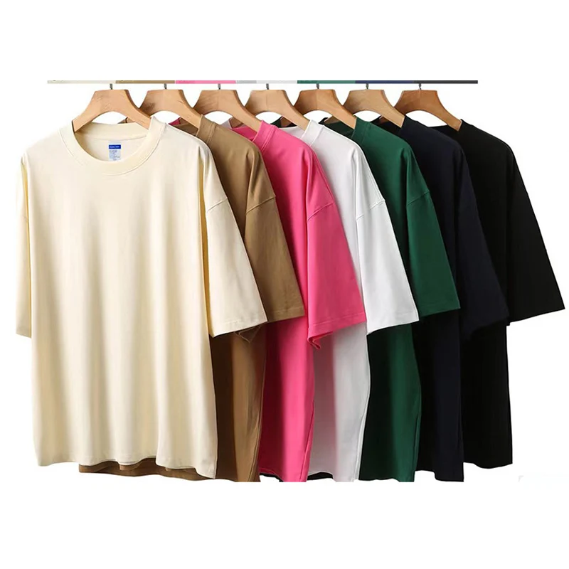 Custom 100% Cotton 230gsm Printing Logo Graphic Plus Size Men's T-Shirts Wholesale High Quality Plain Hombre T Shirt for Men