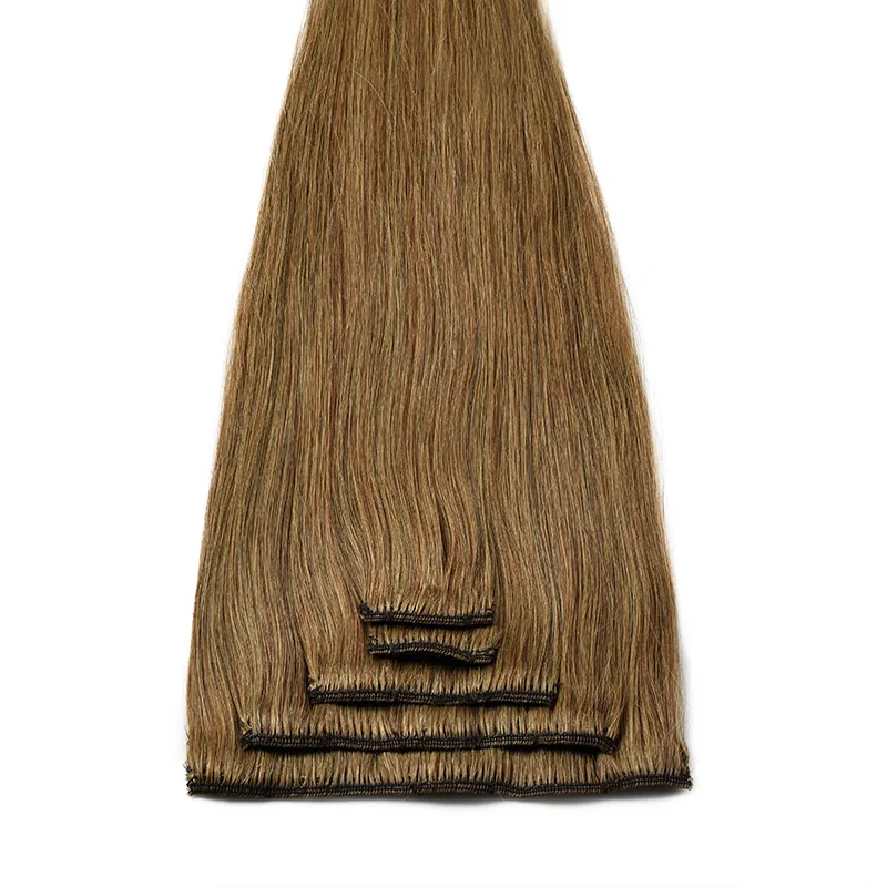 

Free shipping light brown mink brazilian hair, hair clips for women, natural hair extension clip in hair extension