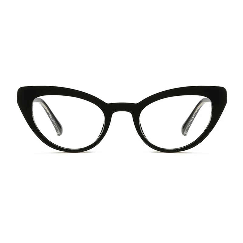 

Wholesale Custom Fashion Glasses Women Bling Designer Cat Eye Eyeglasses Frames, Custom colors