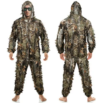 

Bionic Camouflage Suit Outdoor Photography Birdwatching Hunting CS Game Training Suit, Disruptive pattern