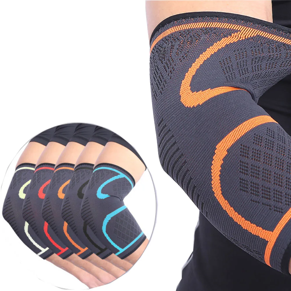 

Good Quality Sports Fitness Gym Weighlifting Elbow Protector Brace Pad Elbow Support, Color can be customized
