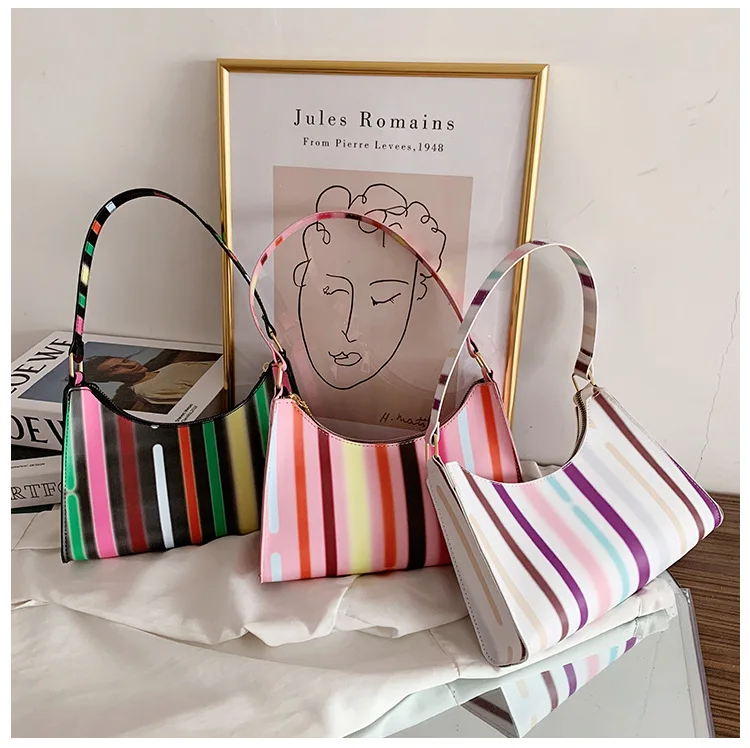 

leather 2021 handbags colorful women handbags purses for young ladies