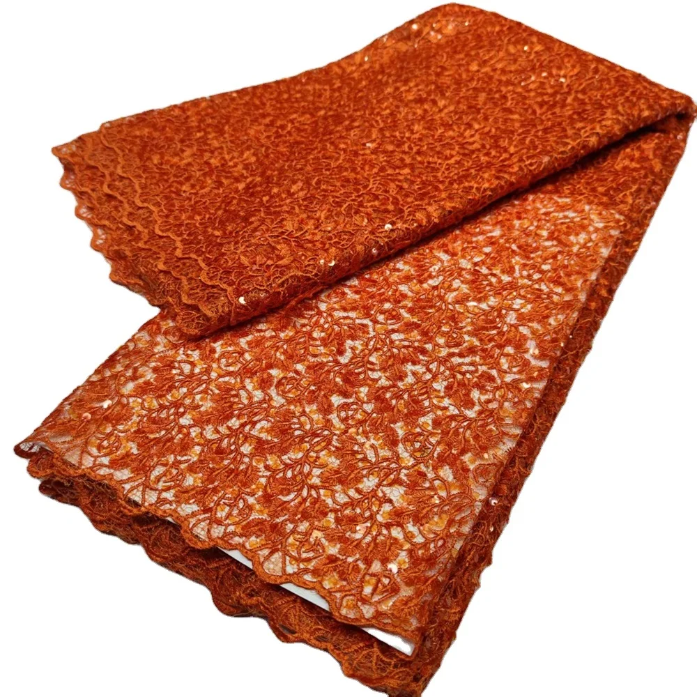 

Big sale African Tulle Lace Fabric 2019 African French Lace Fabric High Quality With Sequins Nigerian Tulle French Lace, As picture