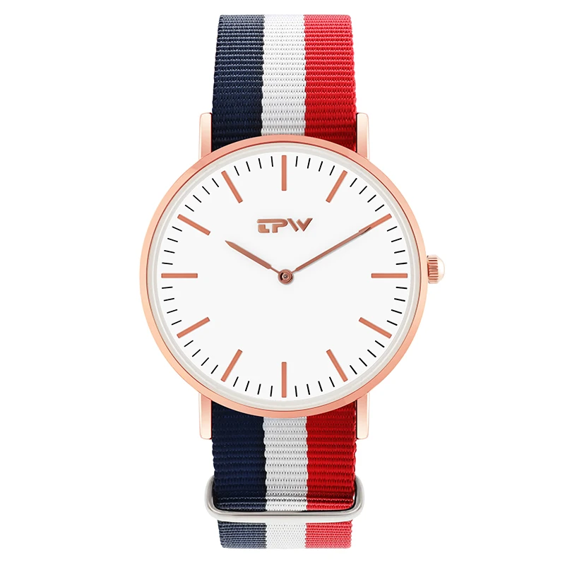 

best quality simple men watch quartz analog watch nylon strap