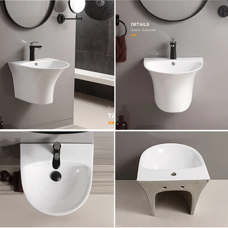 Hot sell Sanitary Ware ceramic Bathroom Wall hung Basin  (WB101)