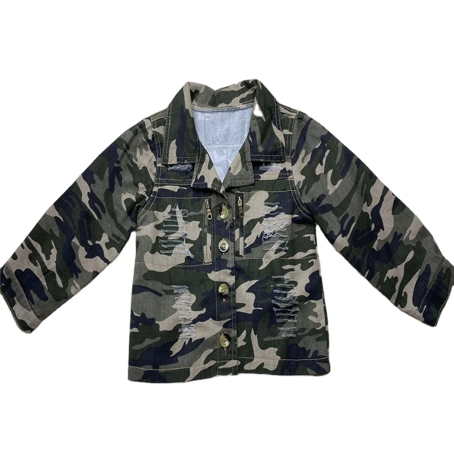 

Free shipping charm sport coats hot sale fashion kids coats personalized Camouflage windproof waterproof kids denim coat jacket, As picture