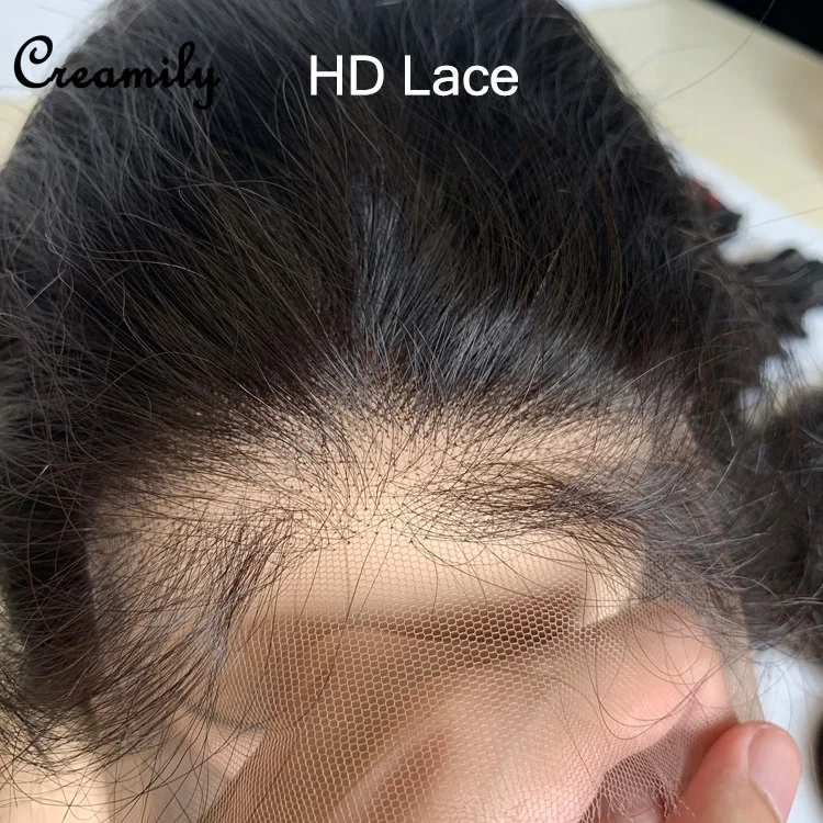 

Creamily Hair Swiss HD Lace Frontal/Closure/Wig,Transparent HD Lace Closure,Virgin Cuticle Aligned Hair