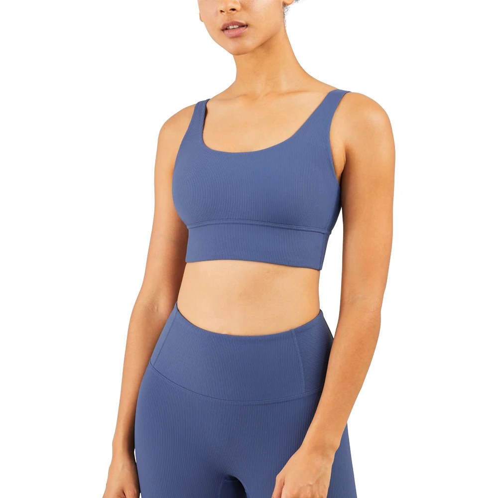 

Wholesale Tummy Control Nylon and Spandex High Waist Cozy tight woman sports underwear bra vest fitness shockproof running sport