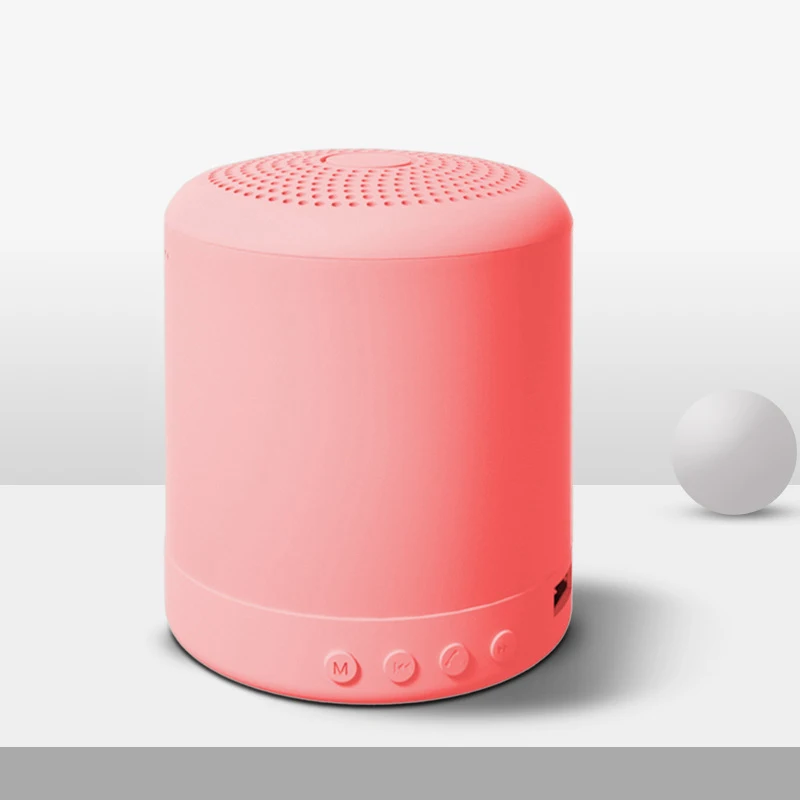 

2021 Mini wireless bt Speaker Portable Recharge Music Subwoofer Stereo Macaron Rainbow Candy Color support tf card aux usb