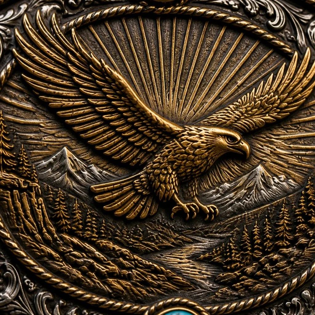 Golden Eagle 3D Relief