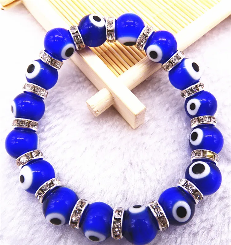 

Turkey Acrylic Religious Bead Evil Blue Beaded Eyes bangles for woman jewelry Bracelet