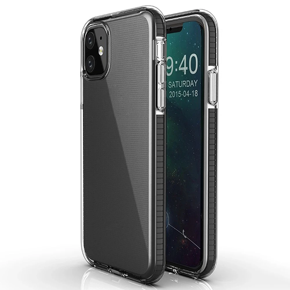 

Free Shipping For iPhone 11 New Bumper Case For iPhone 11 Pro TPU TPE Shockproof Back Covers For iPhone 11 Pro Max, White, black, red, purple, blue, red, orange, pink, green, yellow, etc