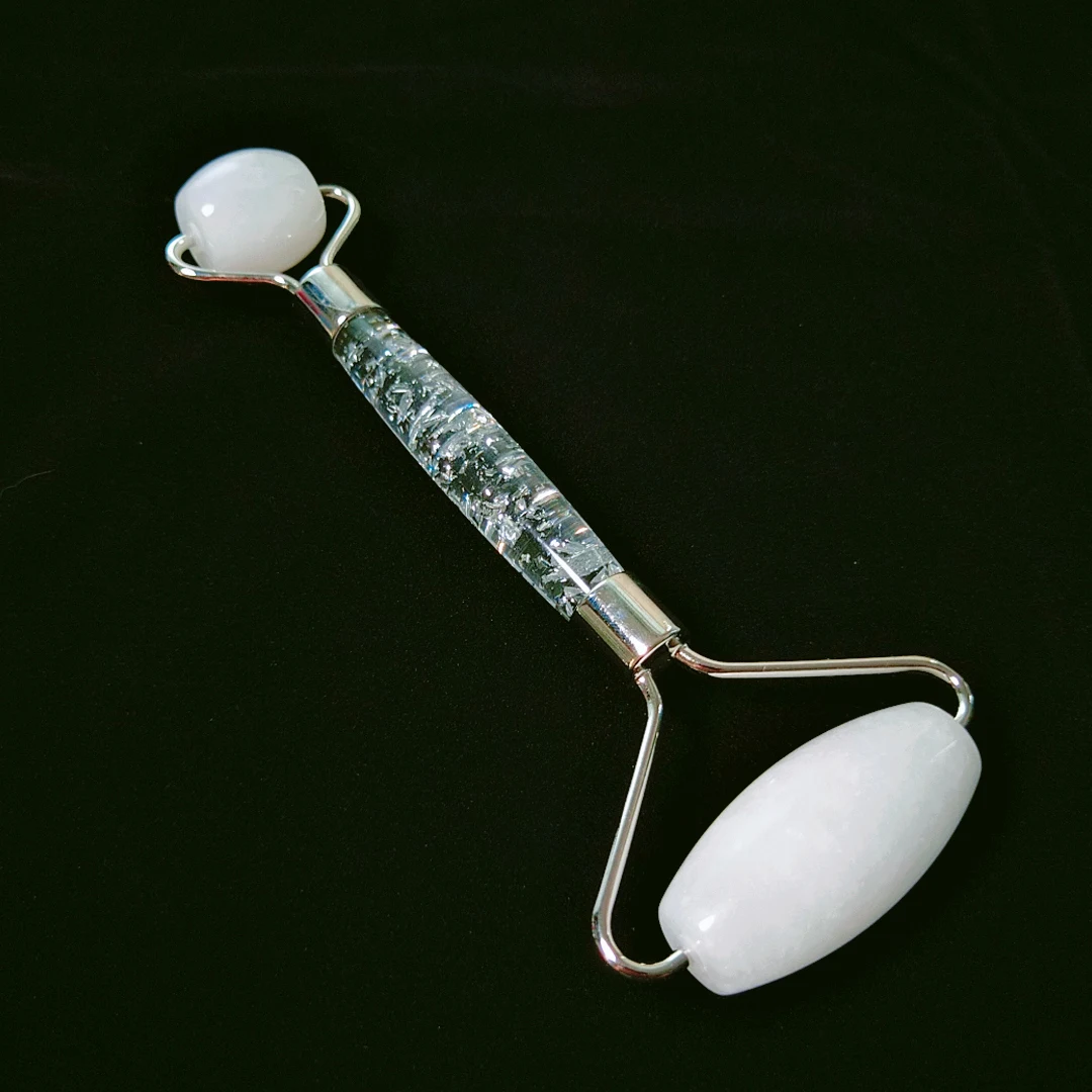 

Natural White Jade Jade Roller Face Massager for Sale jade massage roller Facial Roller for hot selling health care products