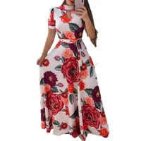 

Women Oversize Casual Dress Print Robe Plus Size dress Long Bandage Dress