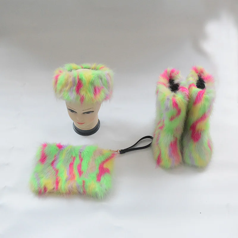 

fashion snow boots women faux fur snow boots boot snow women, Customized color