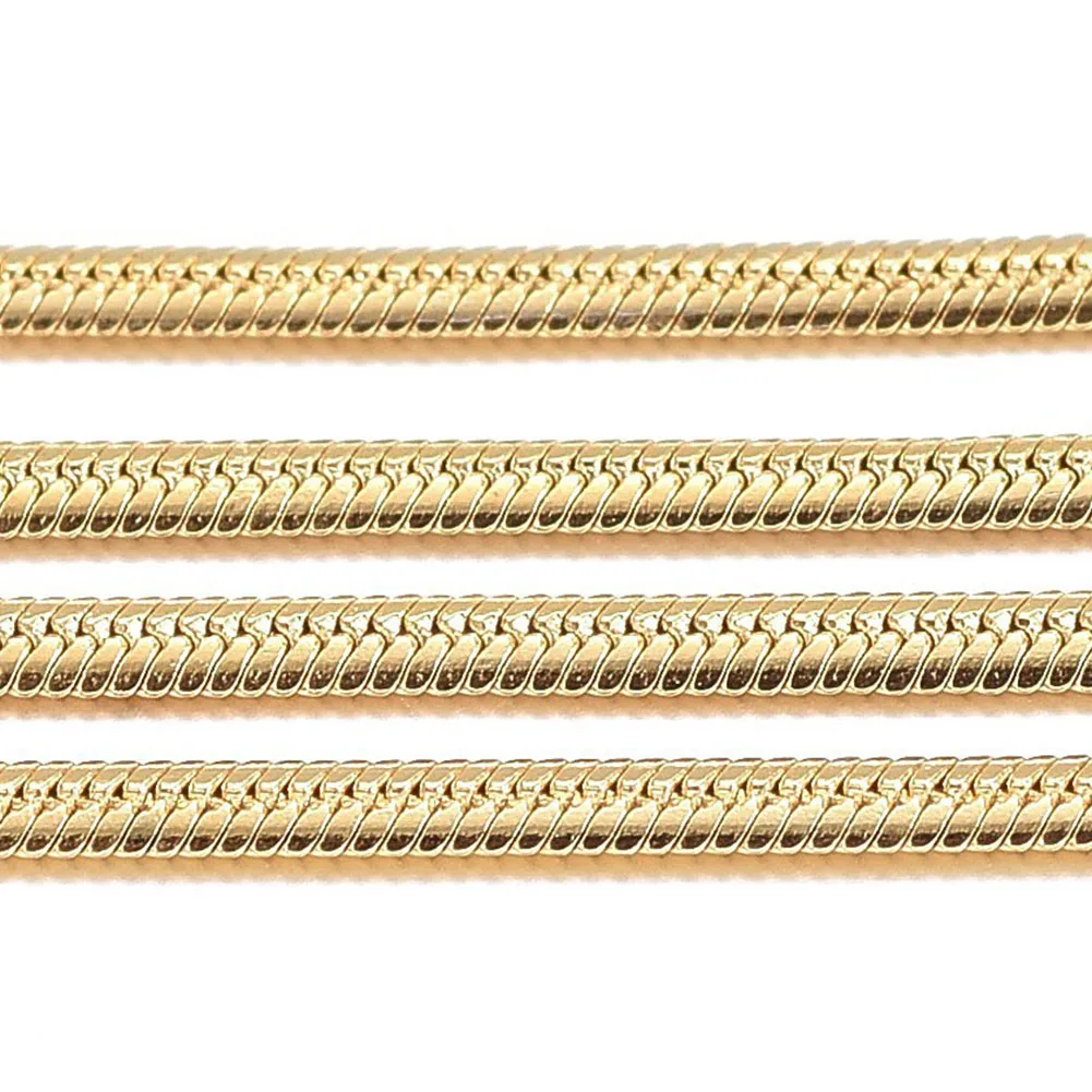 

PandaHall Handmade Soldered 304 Stainless Steel Herringbone Chains, Golden