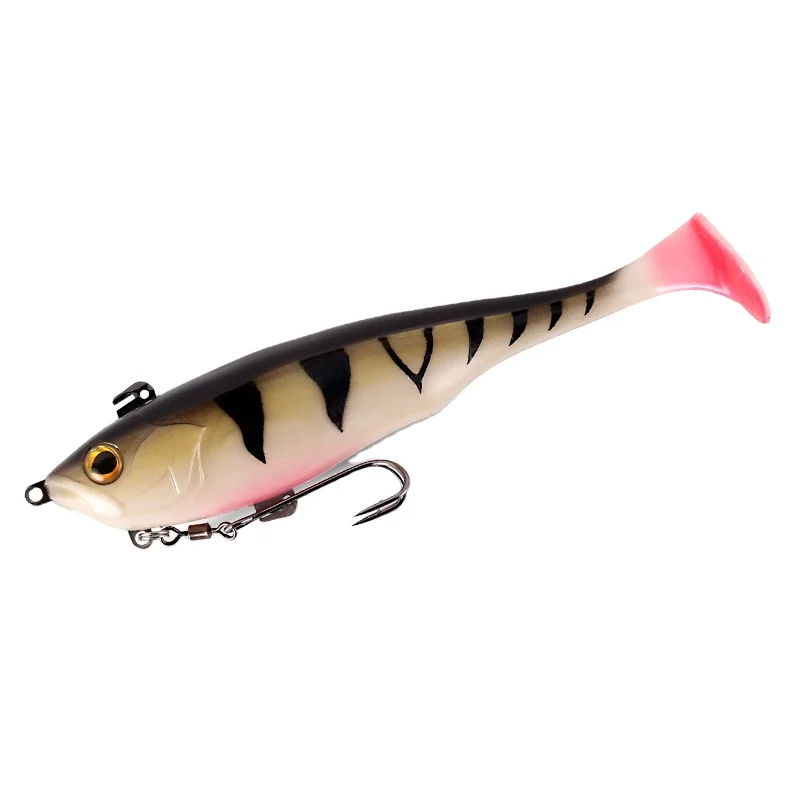 

Kingdom 8803 Newbility vivid natural fish shape fork tail multicolor softbait 15cm soft plastic fishing lures, 6 colors