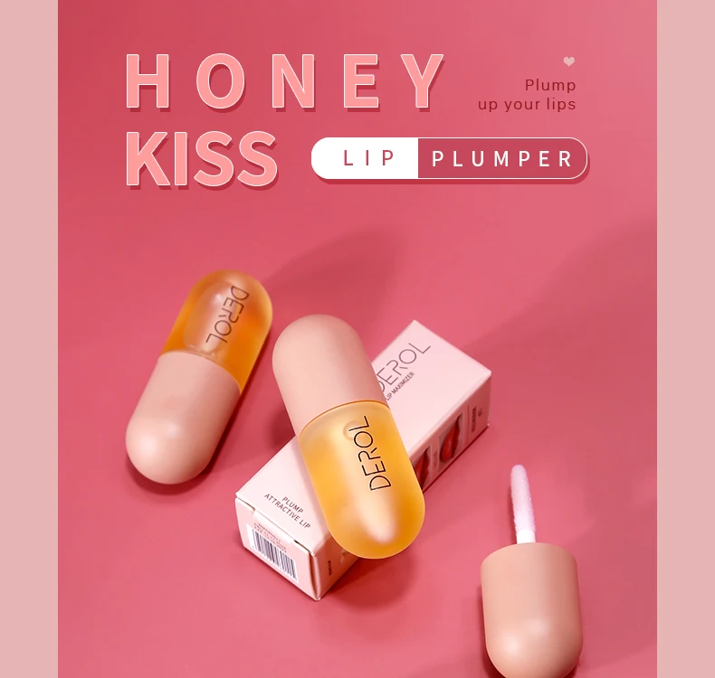 

Dropshipping Filling Water Moist Lip Plump Oil Transparent Pink Lips