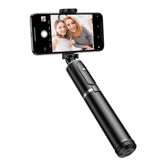 

Wireless BT Selfie Stick Foldable Mini Tripod with Fill Light Shutter Remote Control for IOS Android