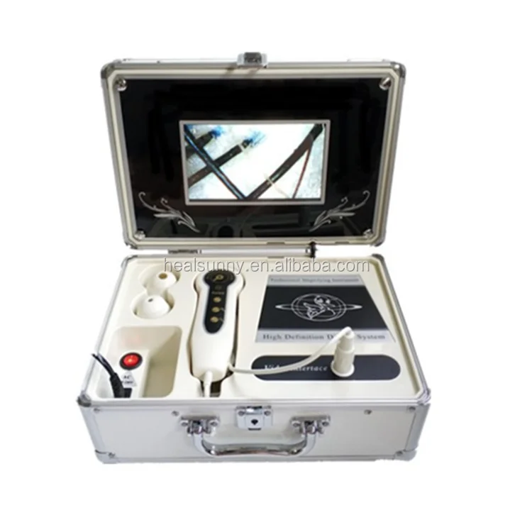 

Digital Skin Analyser Skin Test Hair Detector Device, White