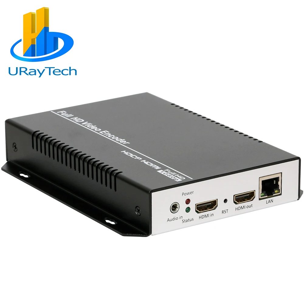 

URay HEVC HDMI Video Audio IPTV Encoder H.265 H.264 Live Broadcast RTMP Encoder HDMI To RTMP RTSP HLS ONVIF UDP