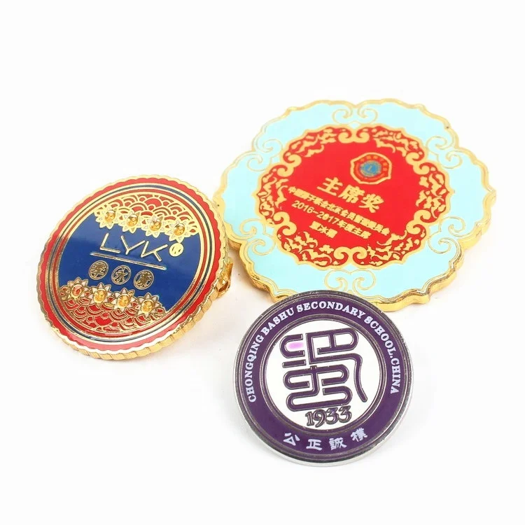 

Wholesale Custom Logo Hard Enamel Metal Lapel Pin with Safety Pin