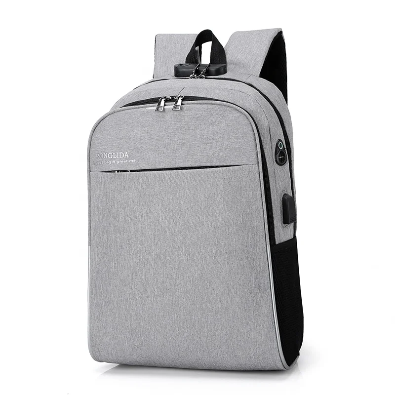 

Hot Selling Fashion Laptop Backpack Bags Waterproof Cheap Custom Backpack With USB Charging For Men, Black,grey,blue,purple