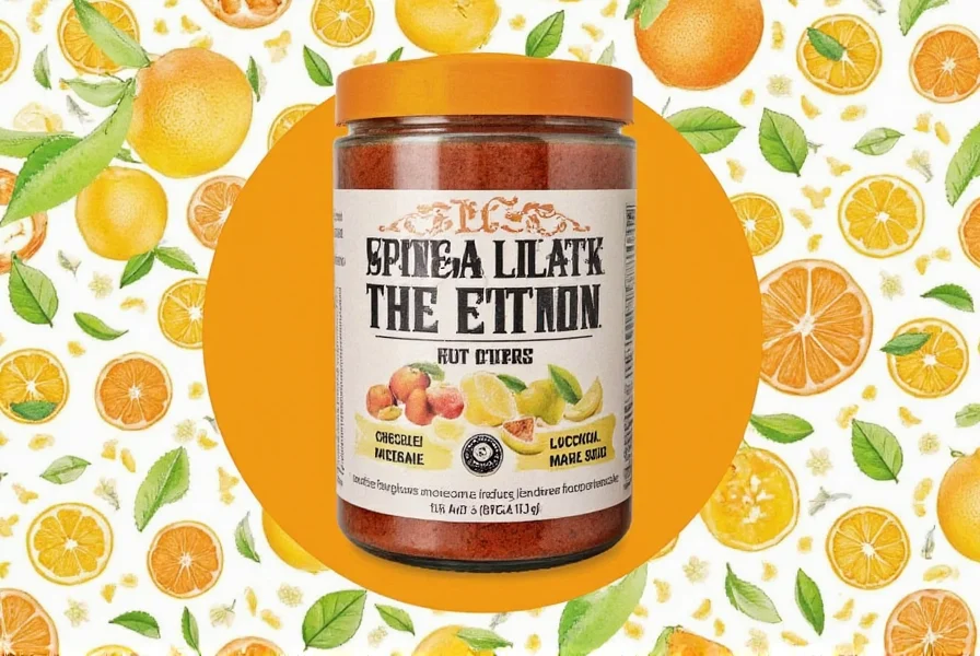 Jars of citrus-infused spice blends