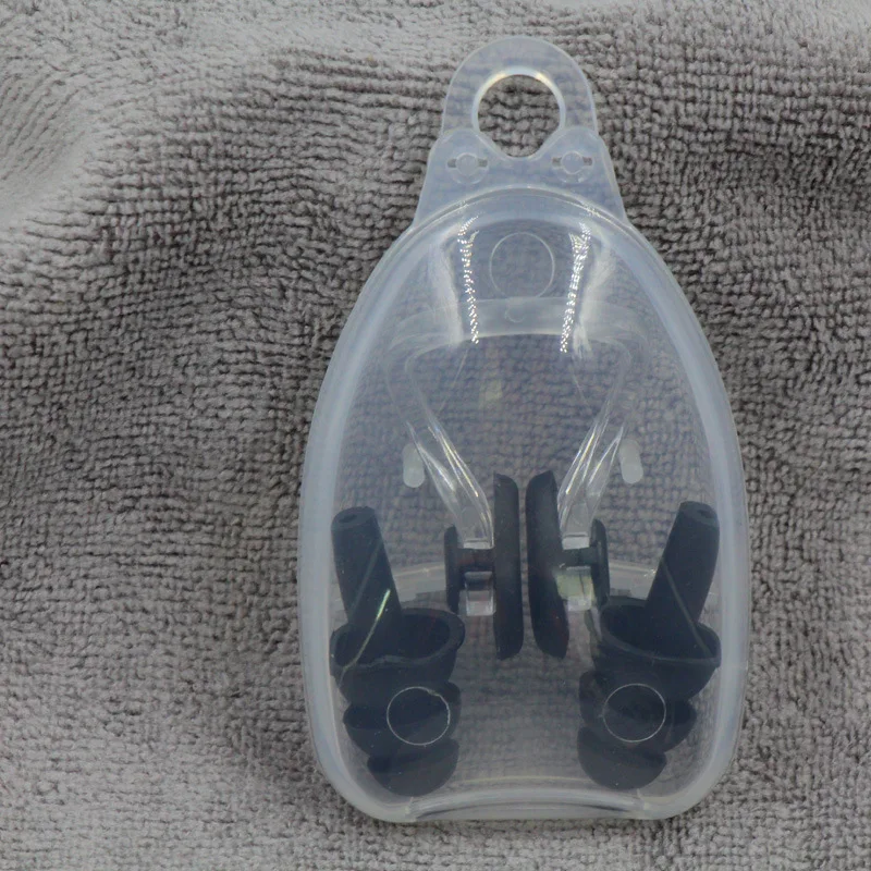 
Waterproof Silicone Nose Clip Earplug Set Mushroom Head Earplugs Swimming Equipment Prevent Noise 