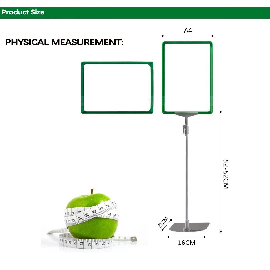 Supermarket Metal Promotion Poster Display Stand for Advertising & Warehousing Supplies