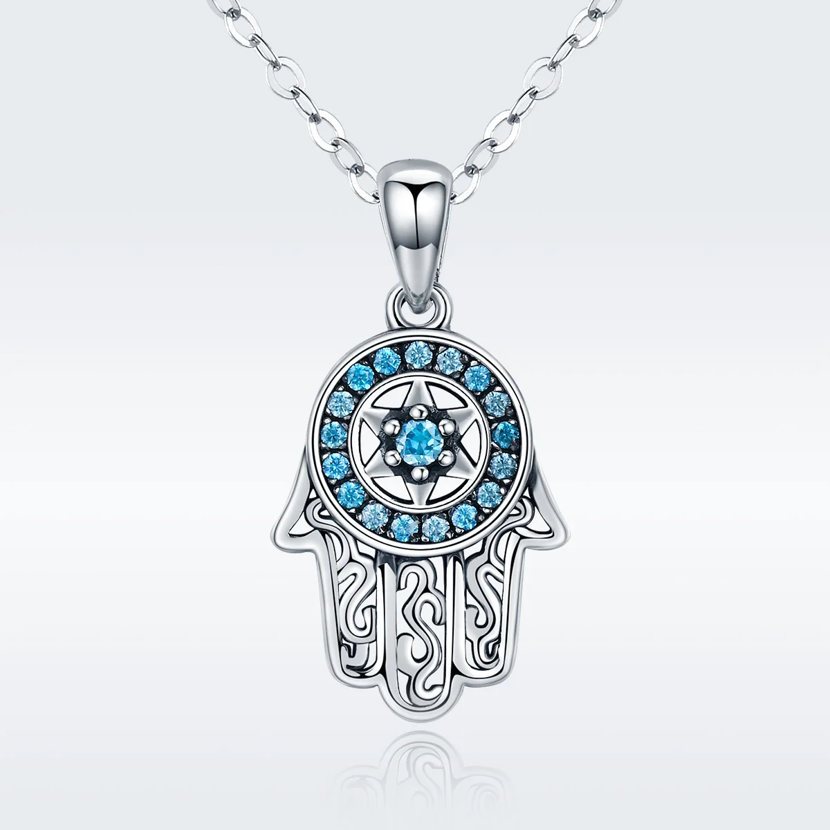 

New Arrival Fatima's Guarding Hand 925 Sterling Silver Pendant Necklaces