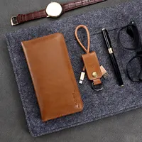 

Great Free Shipping Hot Selling FLOVEME Brand Luxury Soft Mobile Phone Leather Case / Wallet Universal Smart Phone Case