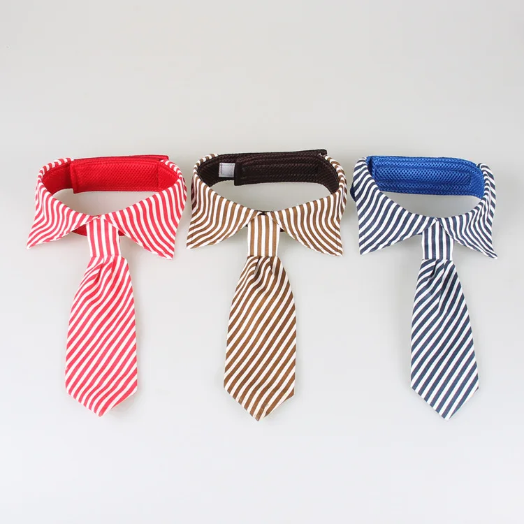 

Pet Tie Large Stripe Dog Tie Pet Bow Tie Pet Jewelry Wholesale, As pictures