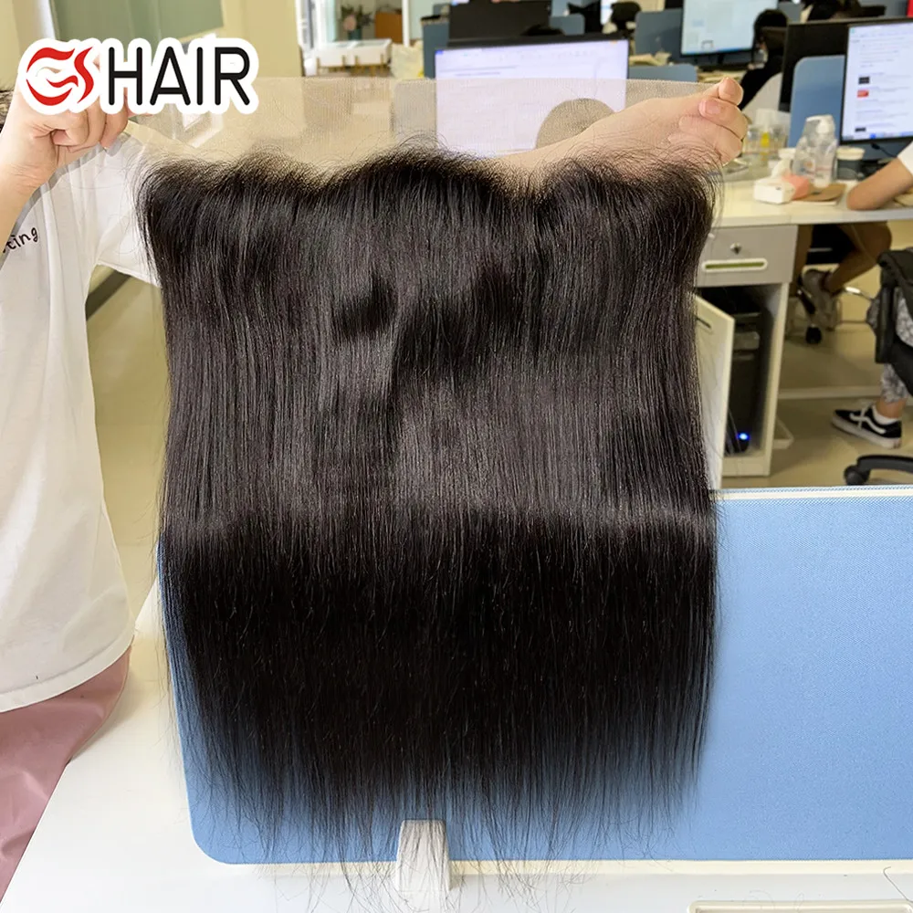 

Factory Hot Selling 100% human hair lace frontal, 13x4 13x6 lace frontal closure,raw cuticle aligned brazilian hair closure