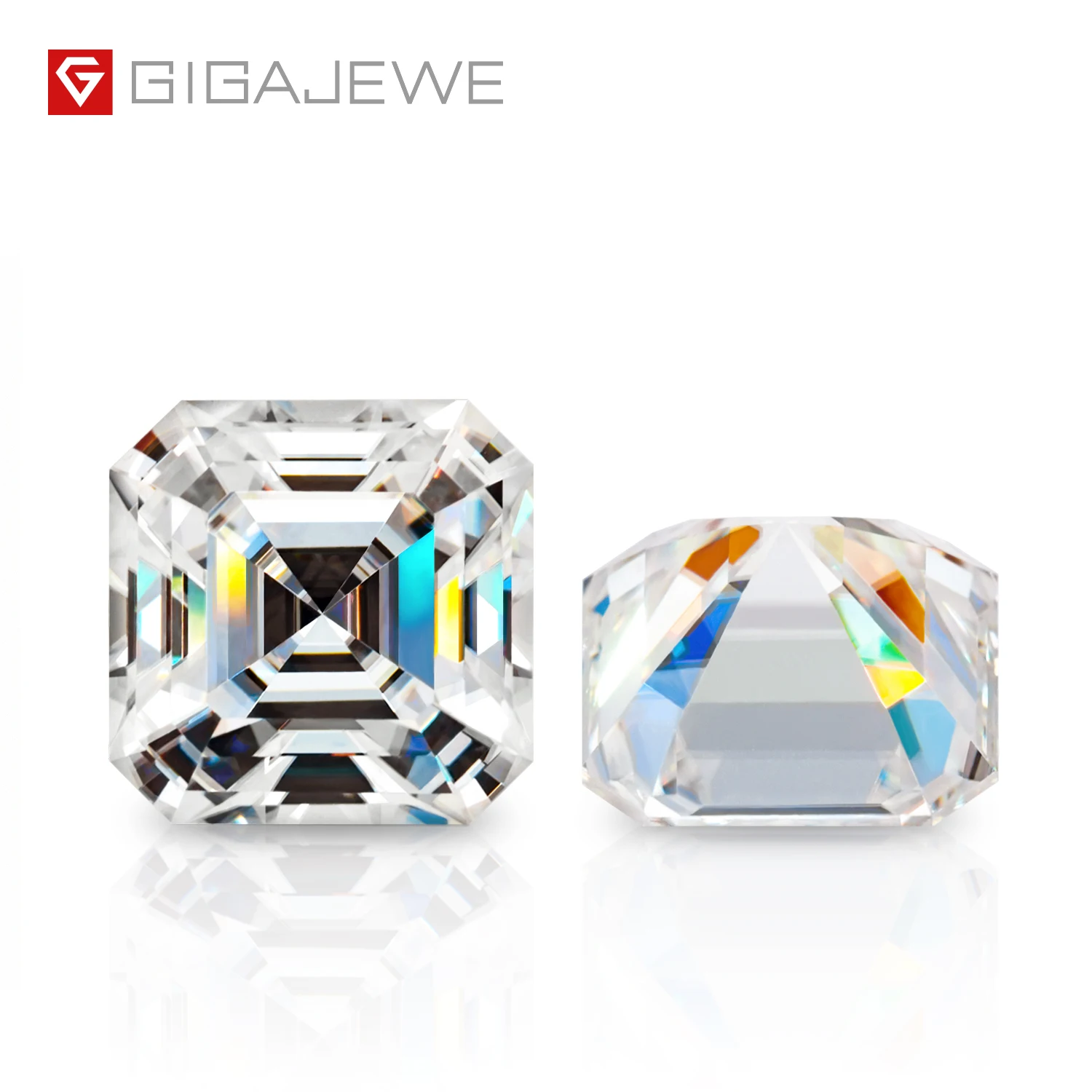 

White D Color Stone Loose Gemstone White Certificate Cut Synthetic Diamond For Jewelry Making Asscher Moissanite