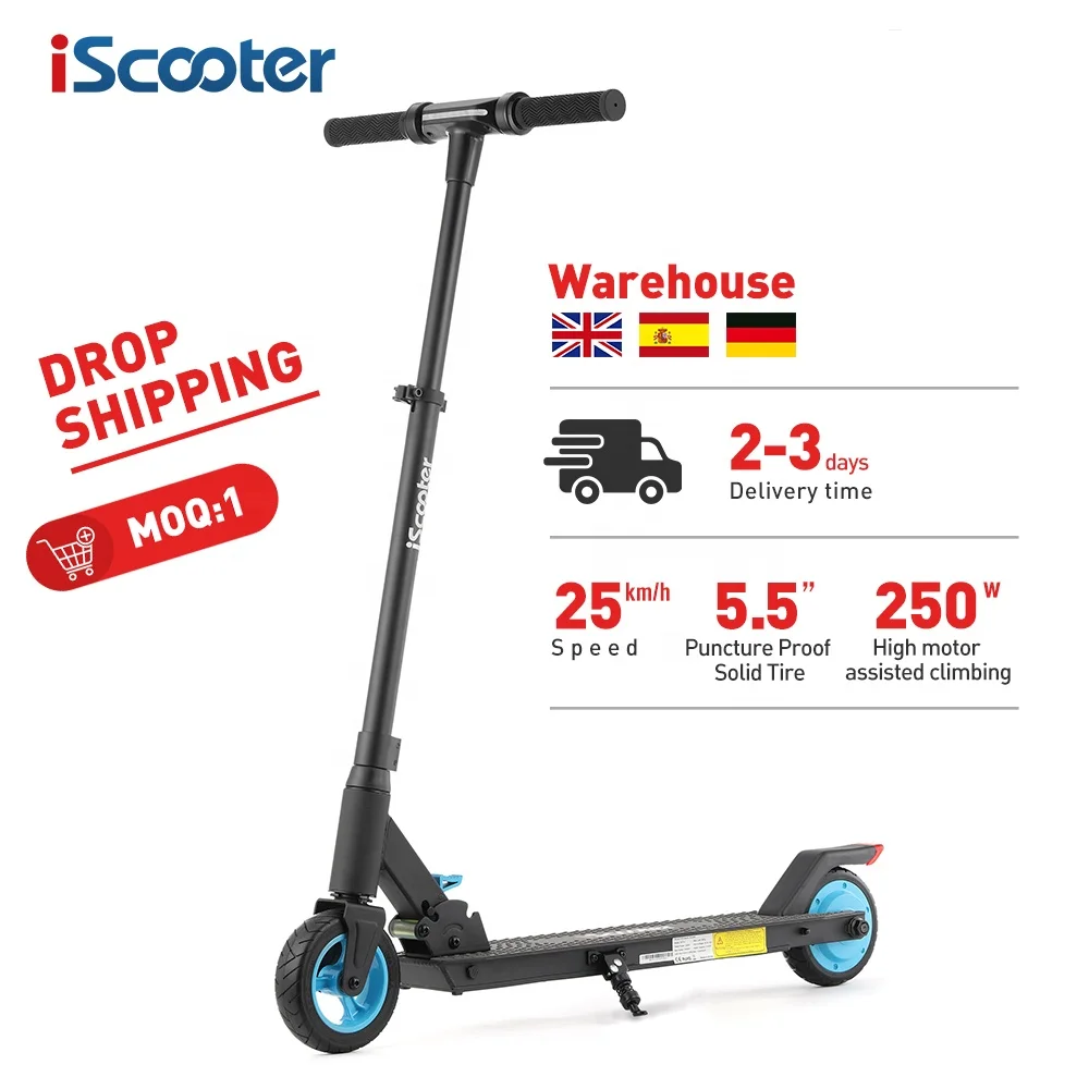 

iScooter X5 UK Warehouse Free Shipping Adjustable Folding Kids Electric Scooter Children