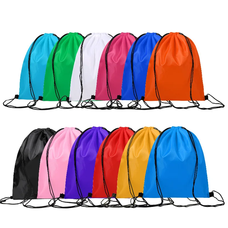 

BSCI certificate custom logo 210D polyester outdoor sports hiking drawstring backpack bag factory price wholesales, Customized color