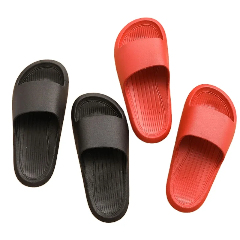

2021 Hot Sales Comfortable Unisex Non-Slip Soft Eva Bathroom Slippers For Women Men, Yellow, black, orange,red,customizable