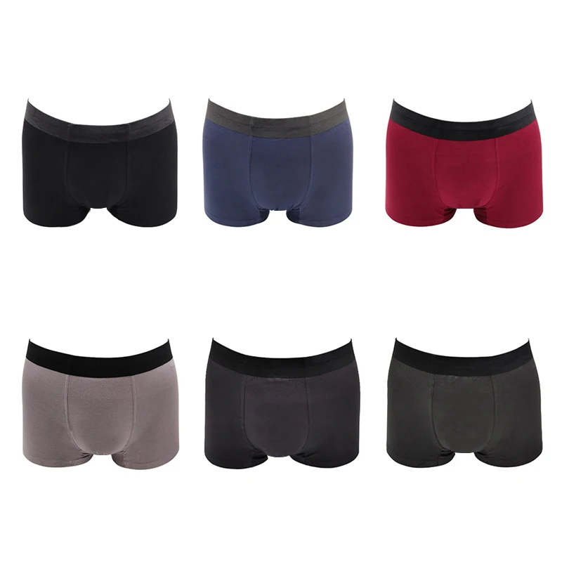 

lenzing modal fabric men underwear boxer shorts briefs breathable, Black;copper