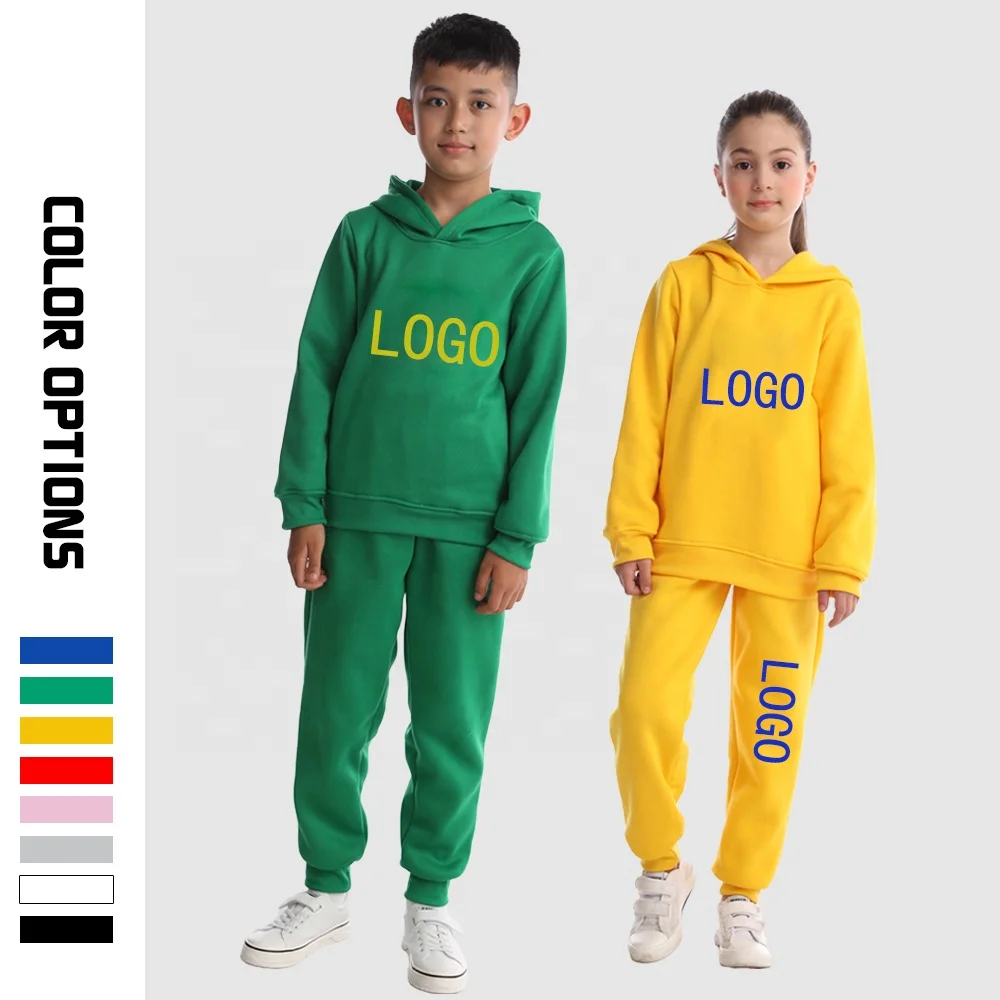 

Children'S Clothing Sets 2021 Spring Autumn Kids Wear Fashion Solid Color Middle School students' Sweater Suit Kids Hoodie