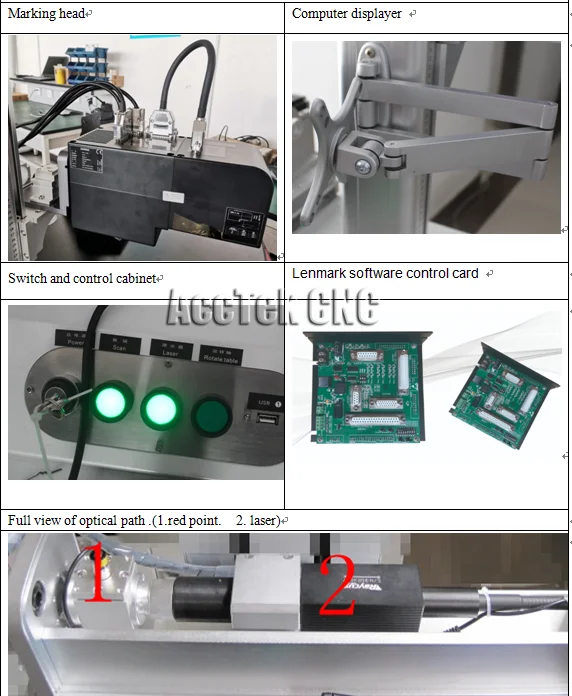 3D Dynamic JPT Mopa Raycus 10W 20W 30W 50W Fiber Laser Marking Machine