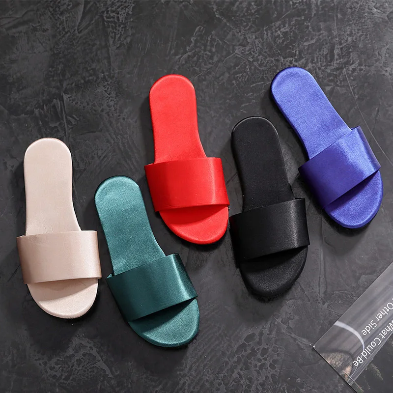 

Simple solid color women shoes for spring and summer silk upper comfortable shoes women, Red/green/beige/blue/black