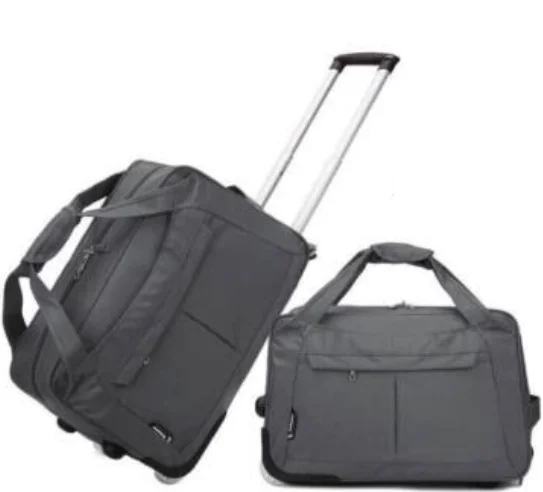 

OEM Logo Custom Made Portable Foldable 600D Trolley Luggage Bag, Optional