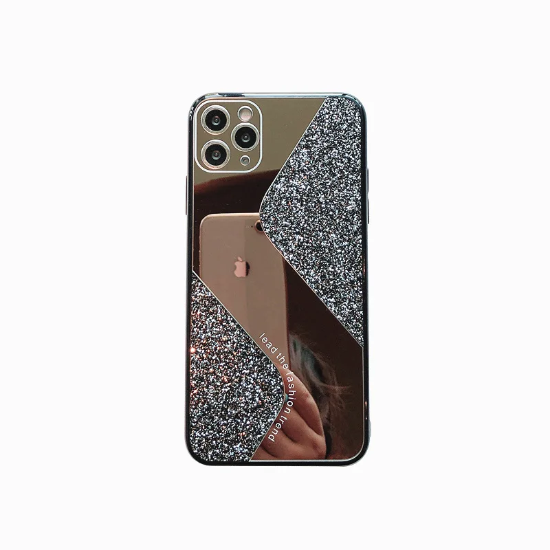 

2021 Hot selling mirrio bling diamond shockproof luxury phone case for max