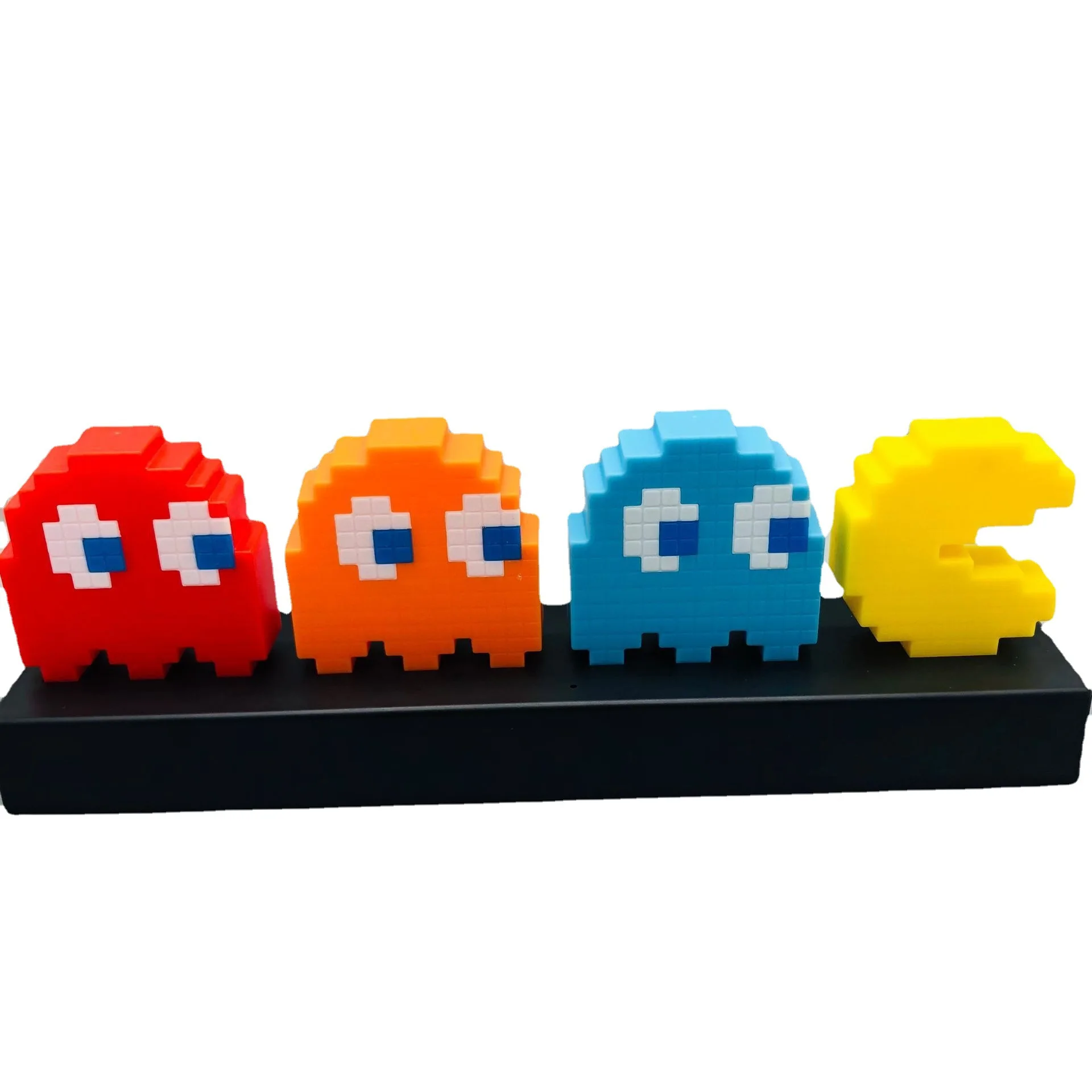 

3Modes Cute Creative Pac-Man Light Voice Control USB Night Light Smart Music Rhythm Color Changing Table Lamp